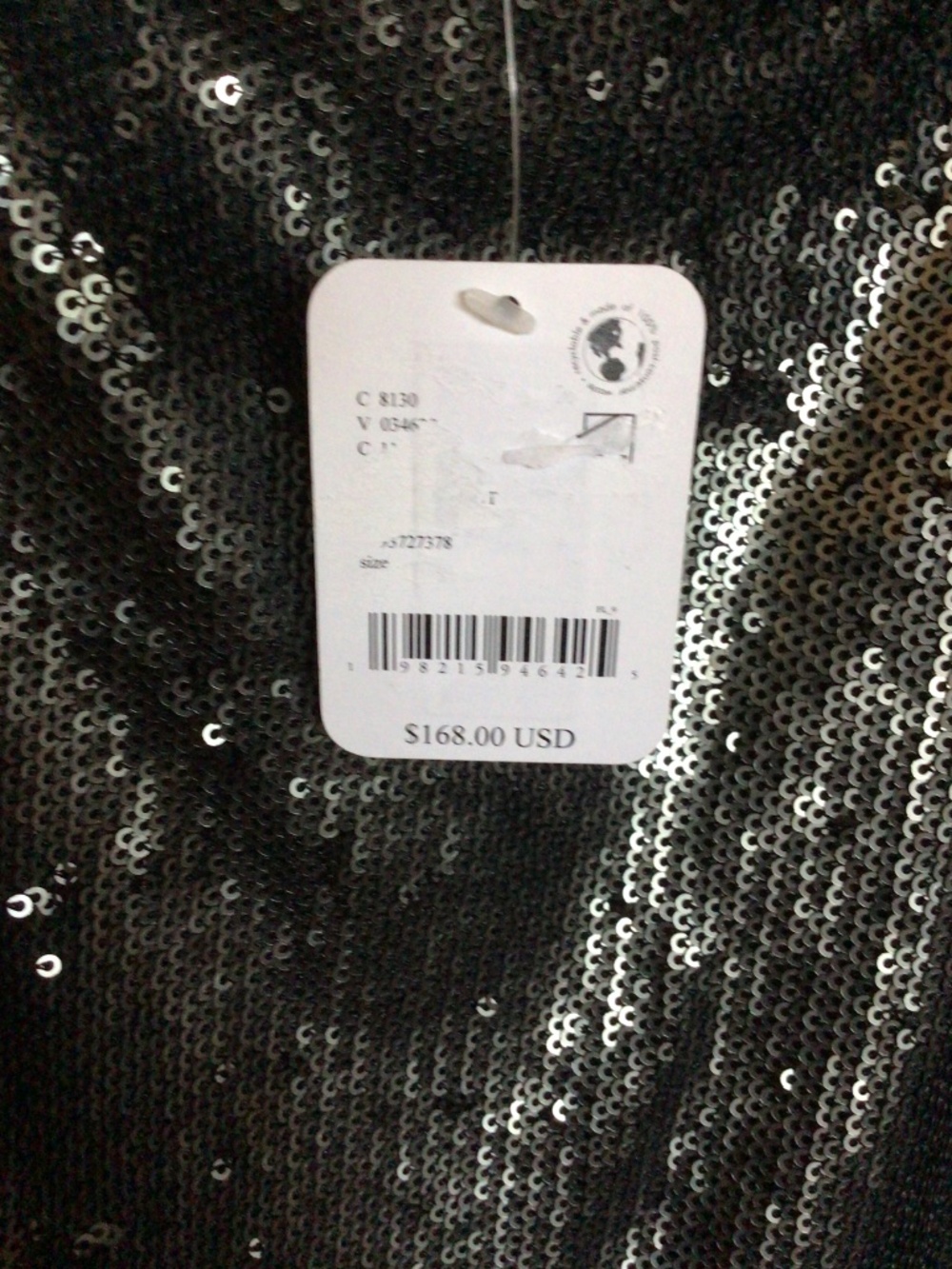 Free People “Manukau” Sequin Flutter-Sleeve Mini Dress-New with Tags-Size Large - Picture 4 of 11